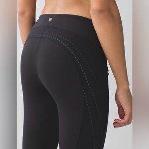 Lululemon Stop At Nothing Crop Leggings Women's Size 4 Black
